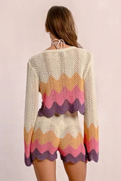 Top crop en crochet