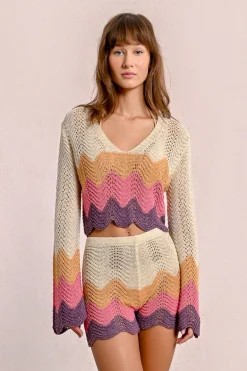 Top crop en crochet