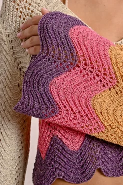 Top crop en crochet