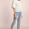 Top en broderies anglaises