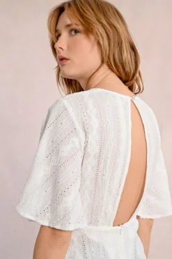 Top en broderies anglaises