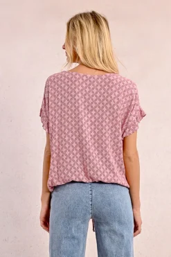 Top oversize imprimé