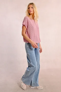 Top oversize imprimé