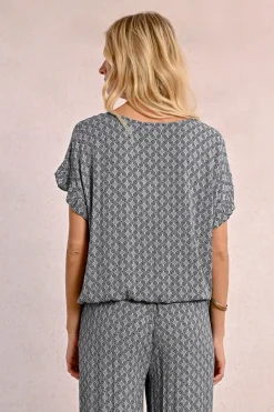Top oversize imprimé