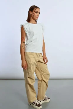 T-shirt à dentelle