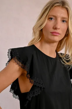 T-shirt à manches volantées