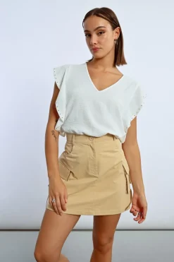 T-shirt à volants