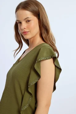 T-shirt à volants