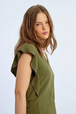 T-shirt à volants