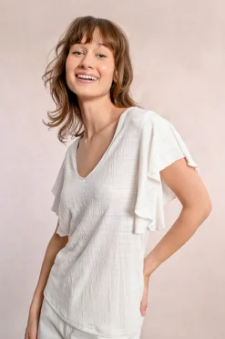 T-shirt à volants