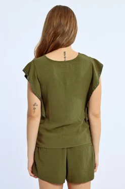 T-shirt à volants