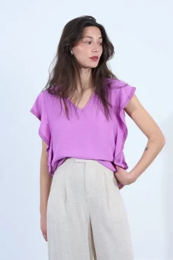 T-shirt à volants