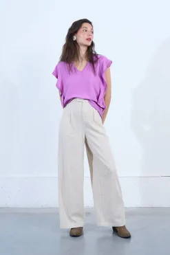 T-shirt à volants