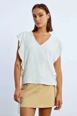 T-shirt à volants