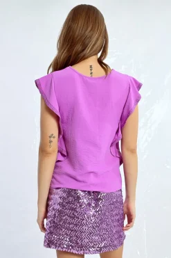 T-shirt à volants