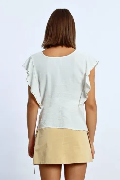 T-shirt à volants