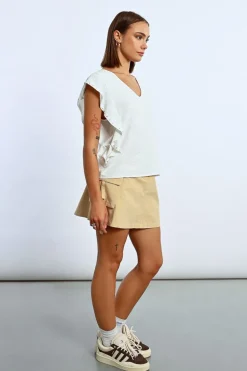 T-shirt à volants