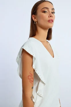 T-shirt à volants