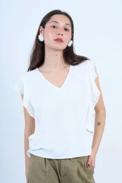 T-shirt à volants