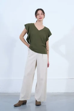 T-shirt à volants