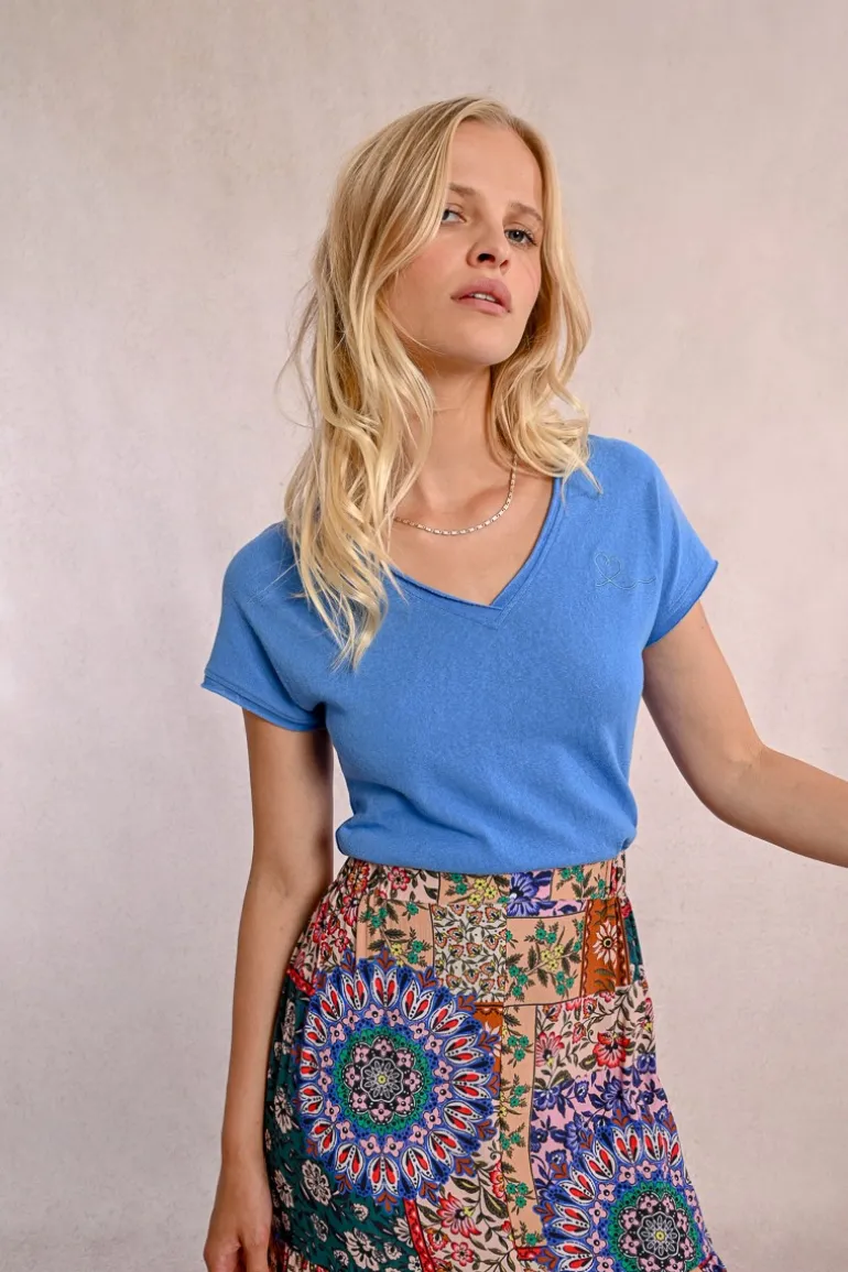 T-shirt col V