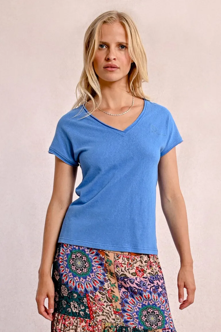 T-shirt col V