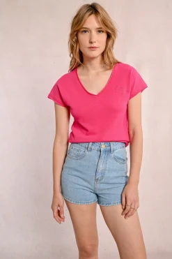 T-shirt col V