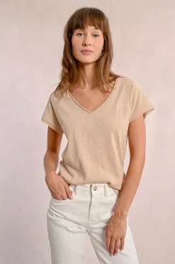 T-shirt col V