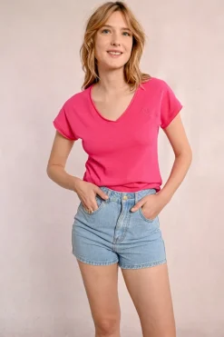 T-shirt col V