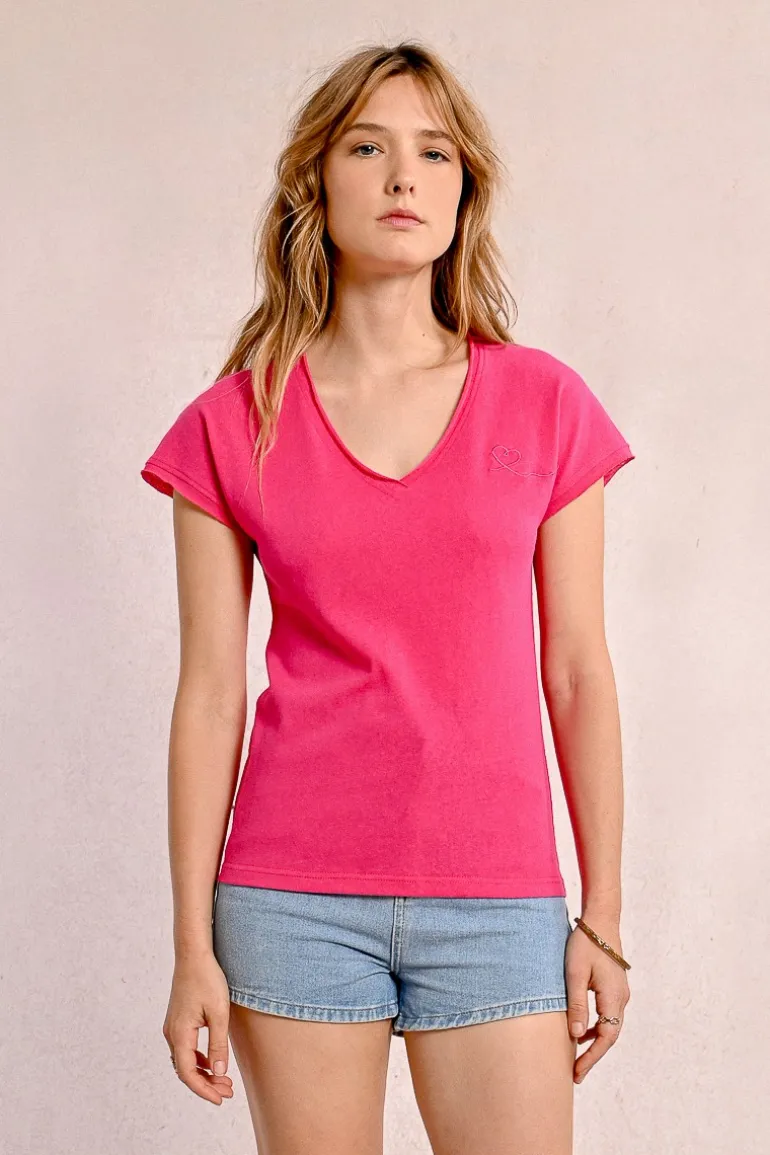 T-shirt col V
