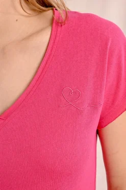 T-shirt col V