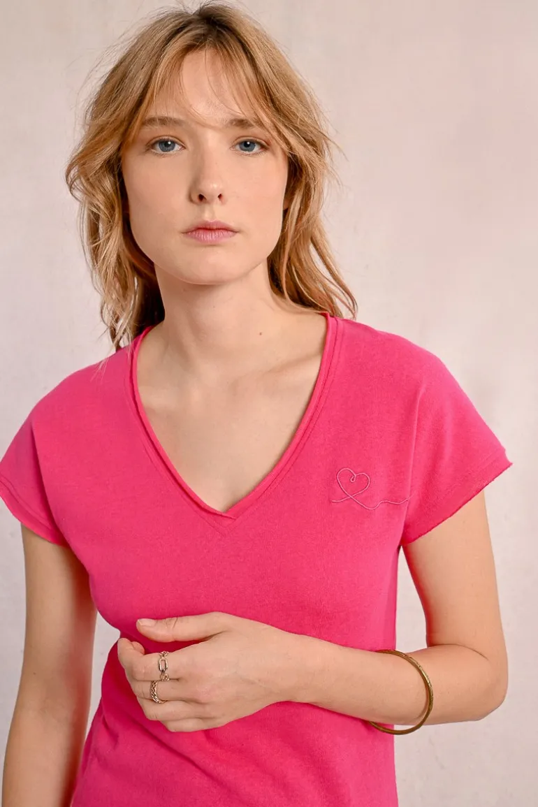 T-shirt col V