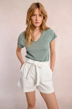 T-shirt col V