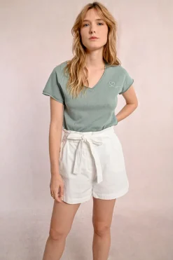 T-shirt col V