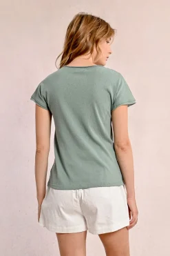 T-shirt col V
