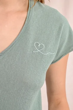 T-shirt col V