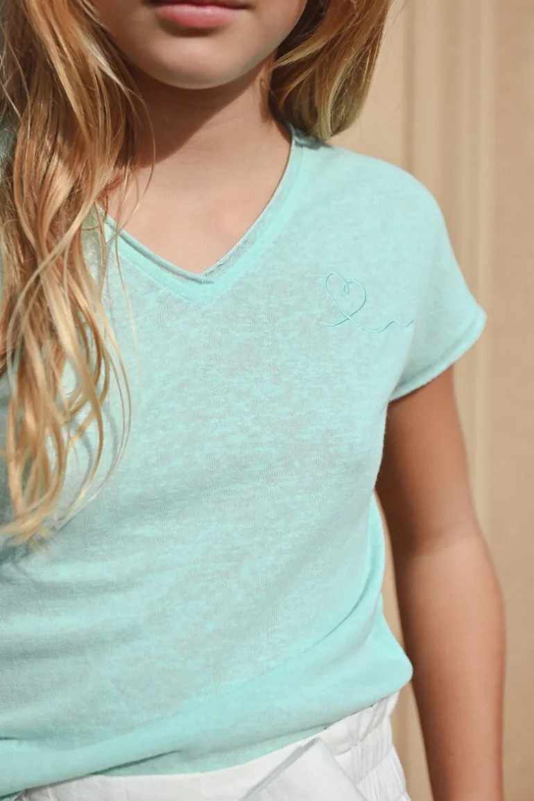 T-shirt col V