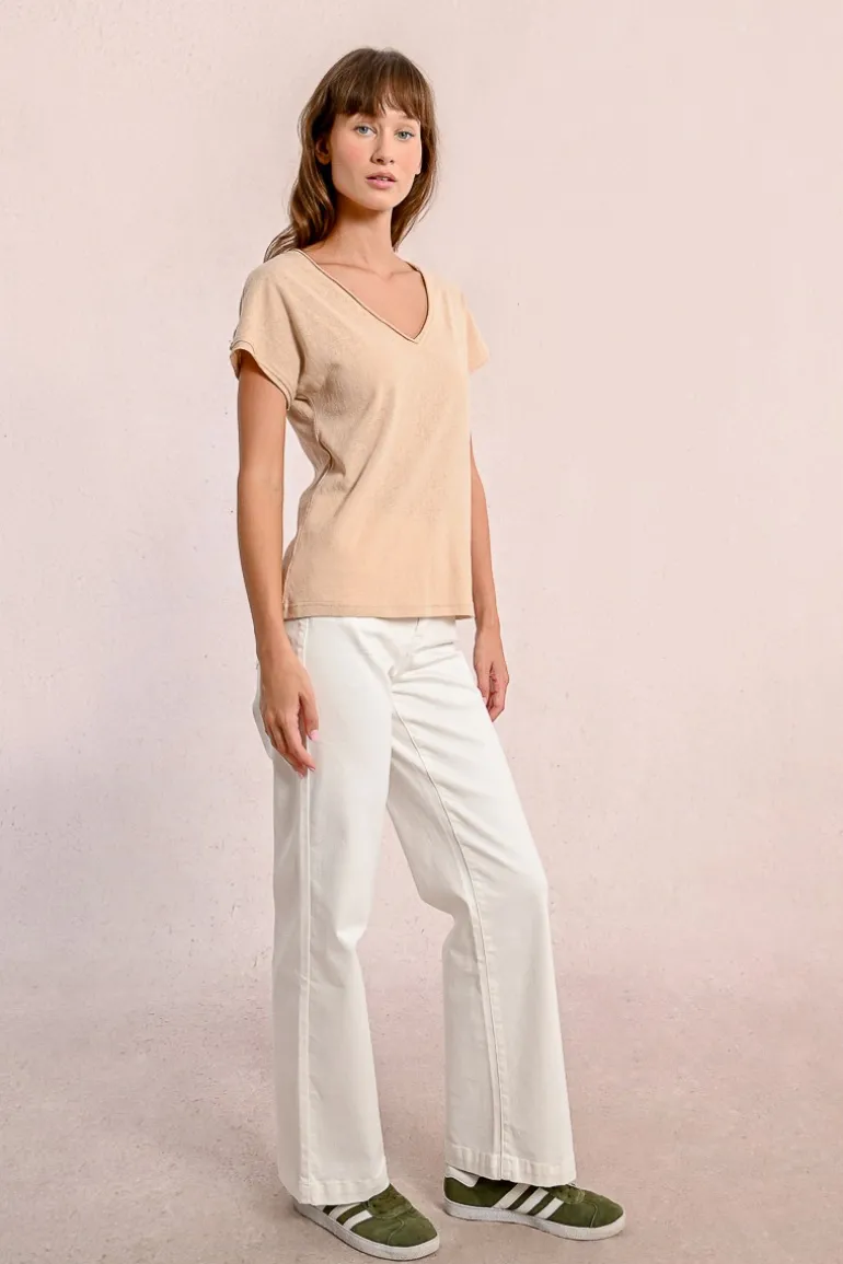 T-shirt col V
