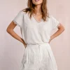 T-shirt dentelé