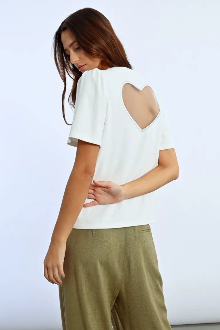 T-shirt dos nu c艙ur