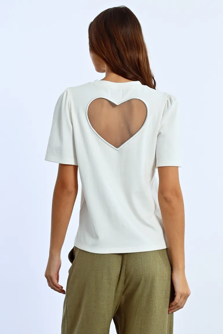 T-shirt dos nu c艙ur