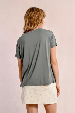 T-shirt droit à manches courtes