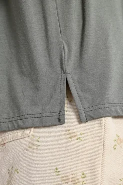 T-shirt droit à manches courtes