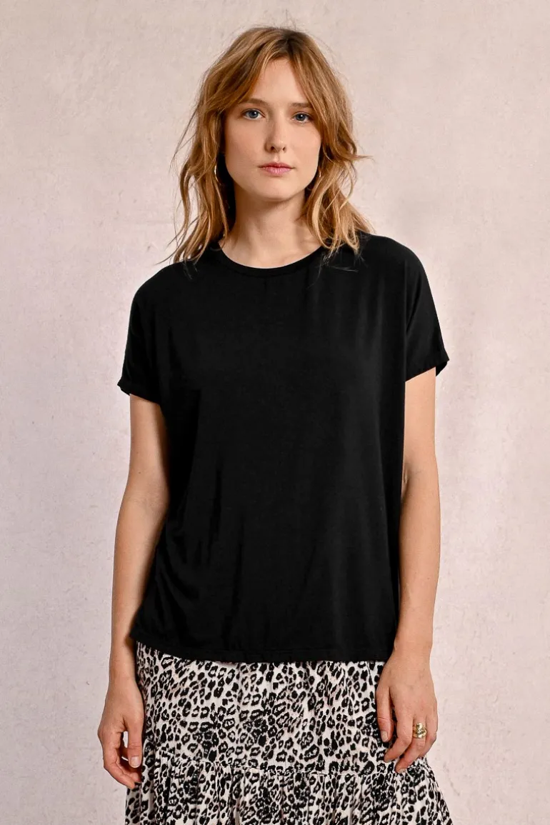T-shirt droit à manches courtes