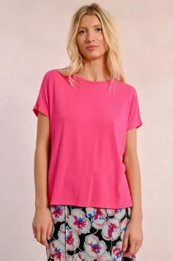 T-shirt droit à manches courtes