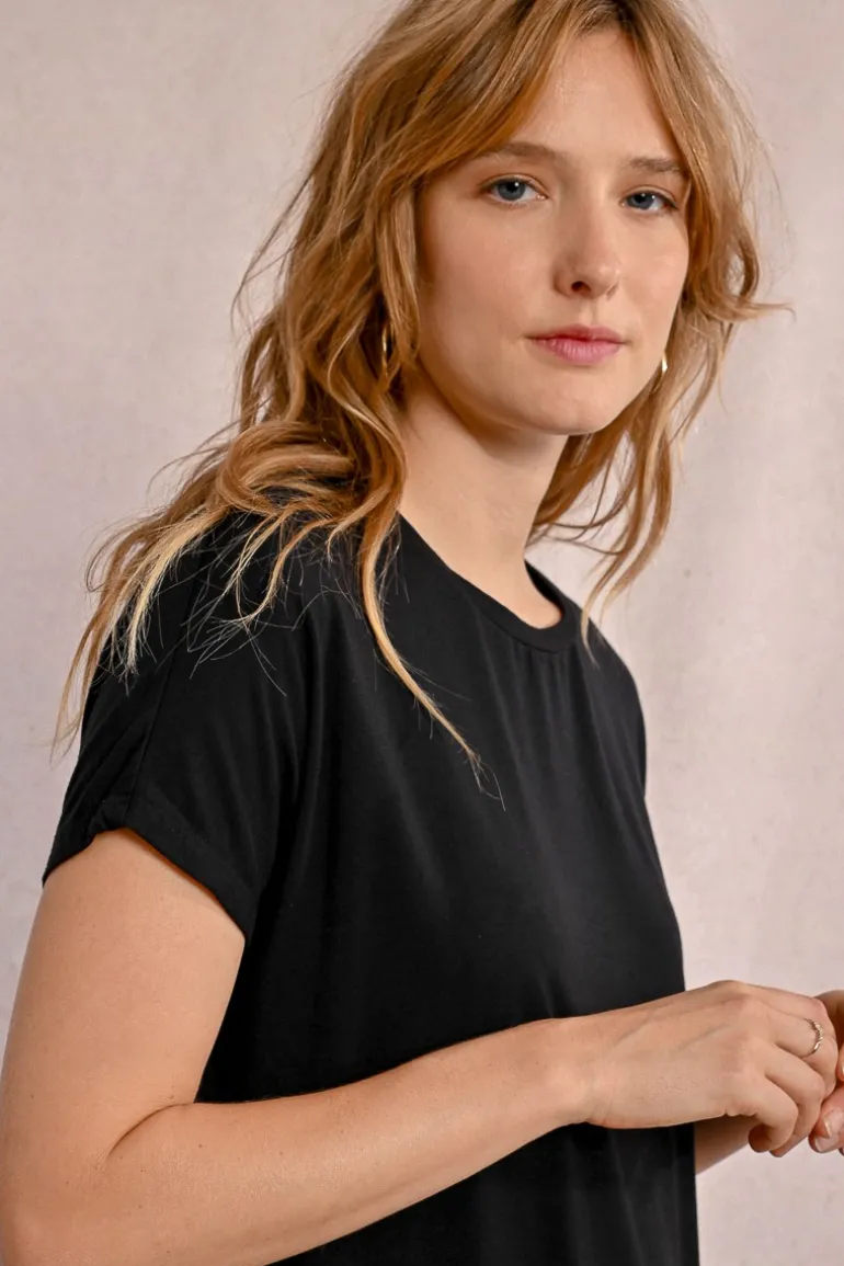 T-shirt droit à manches courtes