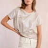T-shirt droit, irisé