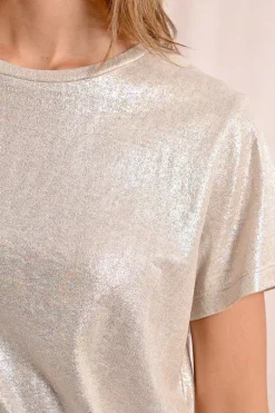 T-shirt droit, irisé