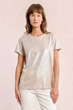 T-shirt droit, irisé