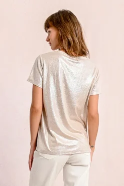 T-shirt droit, irisé